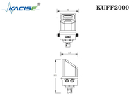 KUFF2000 a fixé le compteur de débit ultrasonique d'insertion pour les tailles DN50mm - DN6000mm de tuyau