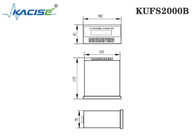 Compteur de débit ultrasonique d'insertion de bâti de panneau de KUFS2000B installé dans la boîte d'instrument