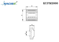 Bride KUFM2000 sur le type fonction globale de débit de compteur volume ultrasonique de module de petit