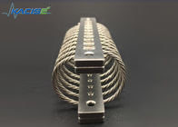Amortisseur de vibration de câble métallique d'acier inoxydable de contrôle de choc avec la préparation de surface