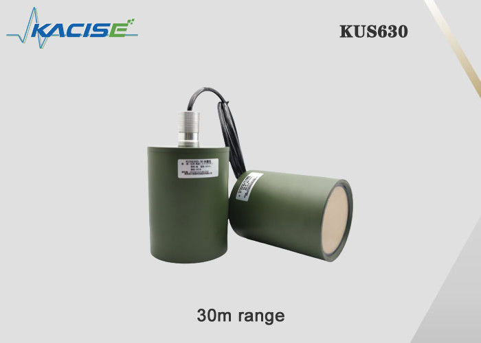 Capteur de niveau du réservoir d'eau à ultrasons KUS630D avec portée de 30 m IP68 étanche et anti-corrosion PVDF