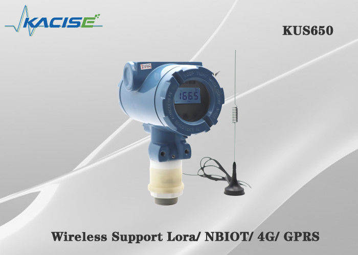 KUS650A Capteur de niveau ultrasonique sans fil de portée de 3 m avec protection IP68 et sortie 4G/Lora/GPRS/NB pour la mesure du niveau du liquide