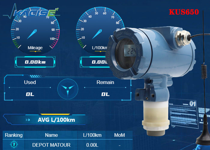 KUS650A Capteur de niveau ultrasonique sans fil de portée de 3 m avec protection IP68 et sortie 4G/Lora/GPRS/NB pour la mesure du niveau du liquide