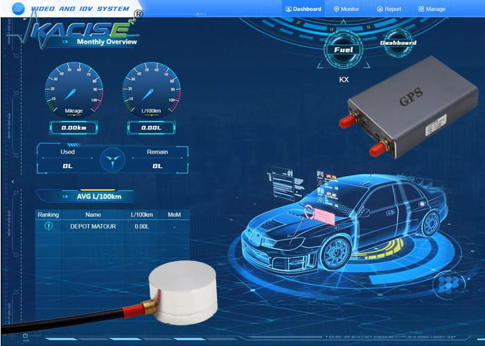 KUM2500A capteur de niveau de carburant à ultrasons pour la détection de voiture gps tracker sans contact Chine produire