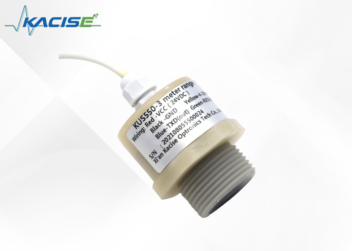 Capteur à ultrasons anti-corrosion PTFE / PVDF KUS pour mesure de niveau et de distance en environnement corrosif