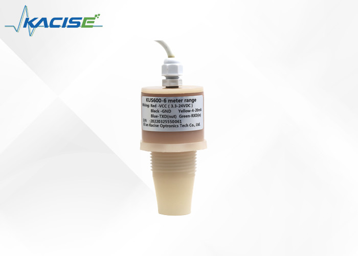 Capteur à ultrasons anti-corrosion PTFE / PVDF KUS pour mesure de niveau et de distance en environnement corrosif