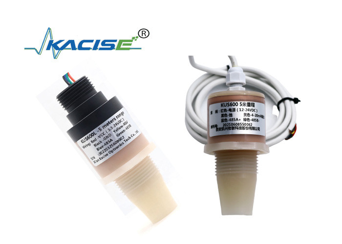 PVDF 5m compteur de niveau d'eau à ultrasons 5V RS485 sortie capteur de niveau de liquide KUS600