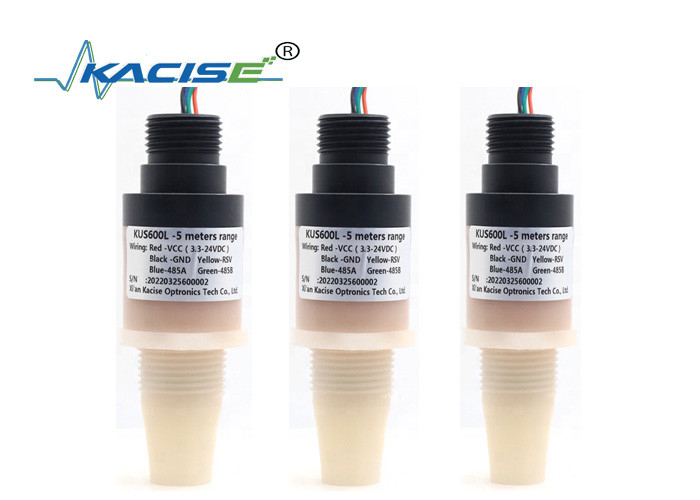 PVDF 5m compteur de niveau d'eau à ultrasons 5V RS485 sortie capteur de niveau de liquide KUS600