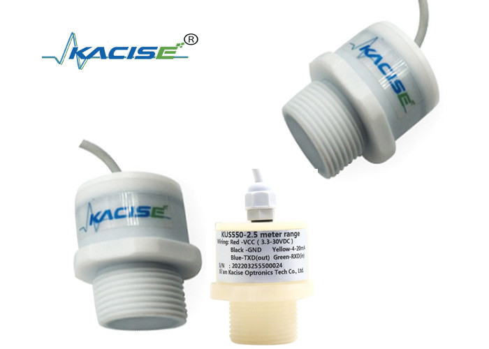 Capteur ultrasonique intelligent de transducteur de 3m 5V RS485 a produit le capteur de niveau d'eau de PTFE