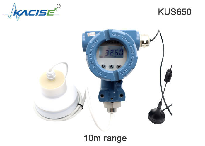 Capteur de niveau ultrasonique sans fil avec une portée de mesure de 12 m, sortie 4G/Lora/GPRS/NB et protection IP68