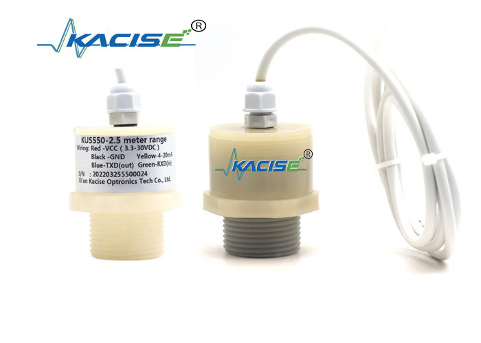 Capteur de niveau de réservoir à ultrasons sans fil 3m 5V RS485 PTFE Capteur de profondeur d'eau
