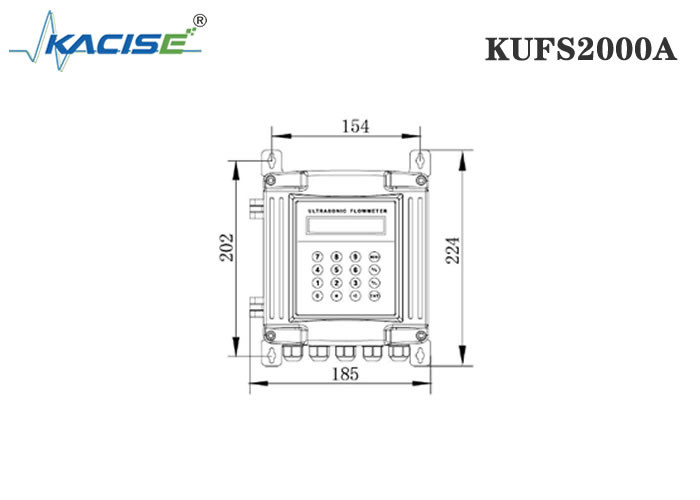 Mur ultrasonique de compteur de débit eau fendue/en tuyau montant KUFS2000A