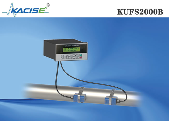 Montage du panneau du débitmètre à ultrasons KUFS2000B avec précision ≤ 1%