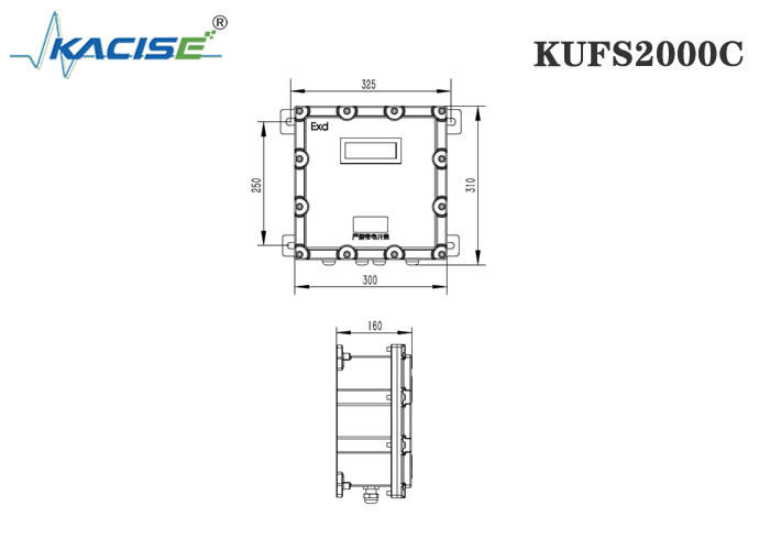 KUFS2000C Serre anti-explosion sur débitmètre à ultrasons avec mesure bidirectionnelle pour tuyaux DN32-DN6000