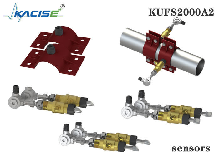 Mètre de débit ultrasonique à insertion murale KUFS2000A2 pour tuyau DN50-DN6000 avec mesure bidirectionnelle et interface RS485 MODBUS