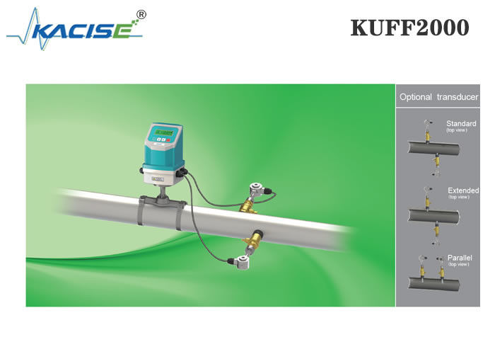 Mètre de débit ultrasonique à insertion fixe KUFF2000 avec une précision de ± 1% pour les tailles de tuyaux DN50-DN6000 et les mesures bidirectionnelles