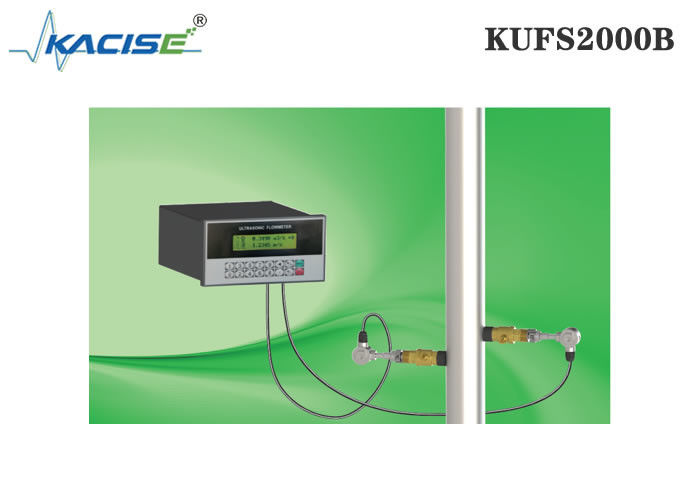 Débitmètre ultrasonique à insertion à montage sur panneau KUFS2000B avec une précision de ± 1 % pour les tuyaux DN50-DN6000 et l'interface MODBUS RS485