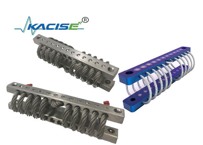 Isolateur de câbles hélicoïdaux en acier inoxydable à fréquence de 7 Hz à 15 Hz pour le contrôle des chocs et des vibrations