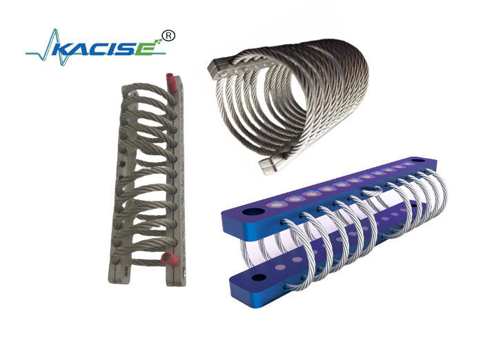 Isolateur de câbles en aluminium et en acier inoxydable pour les machines industrielles pour une plage de charge de 3,5 à 2 000 kg et une fréquence naturelle de 7 Hz à 15 Hz