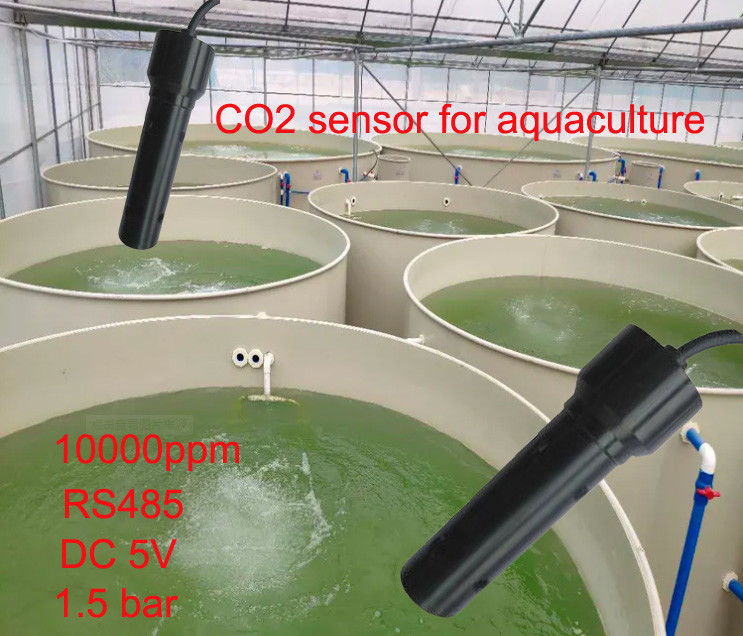 Capteur d'absorption par infrarouge NDIR de CO2 dissous IP68 imperméable à l'eau pour 60 mètres de profondeur