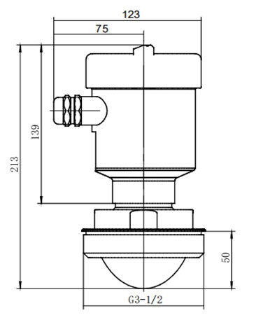 Transmetteur de niveau de radar 80G Kacise OEM avec 80 GHz Frequence 50m Range et Protection IP67