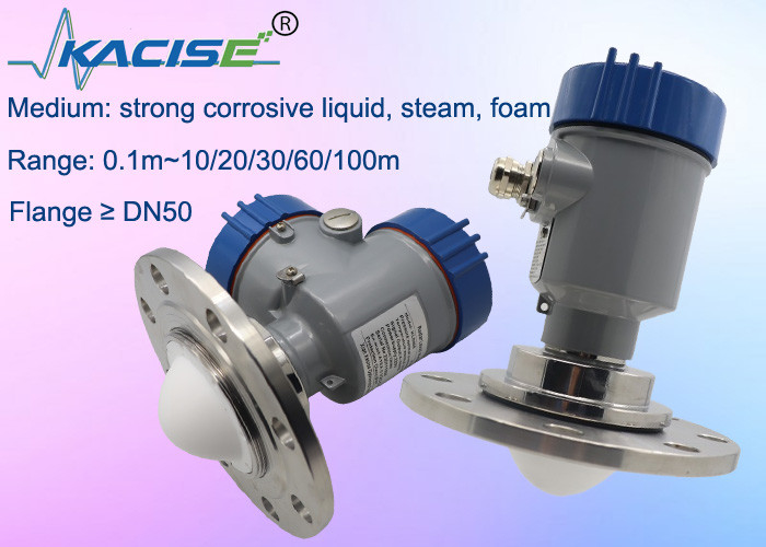 Capteur de niveau de radar compact Kacise OEM Transmetteur 80G 60m Capteur de niveau de radar avec IP67