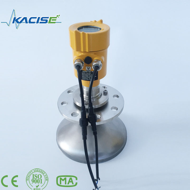Transmetteur de niveau radar KLD-2604 à 26 GHz avec une portée de mesure de 80 m et une sortie 4-20mA/HART pour la mesure du niveau des matières solides