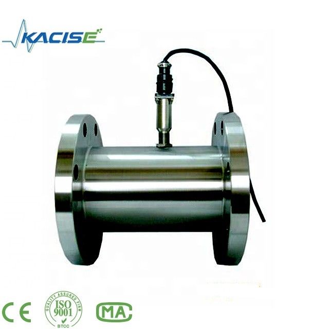 Mètre de débit de turbine à haute précision ±0,2% pour le diesel et l'huile de combustion avec alimentation 24VDC et construction en acier inoxydable