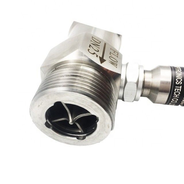 Mètre de débit de turbine SS304/SS316 de haute précision avec connexion flange/fil/sanitaire pour jus et bière