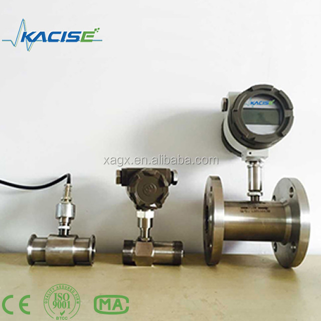 Mètre de débit numérique d'huile de carburant Mètre de débit numérique d'eau de type turbine avec sortie 4-20mA ou impulsion