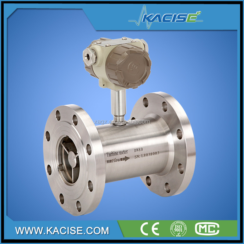 Mètre de débit numérique d'huile de carburant Mètre de débit numérique d'eau de type turbine avec sortie 4-20mA ou impulsion