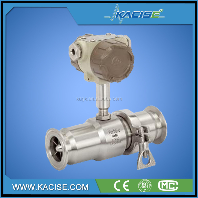 Mètre de débit numérique d'huile de carburant Mètre de débit numérique d'eau de type turbine avec sortie 4-20mA ou impulsion