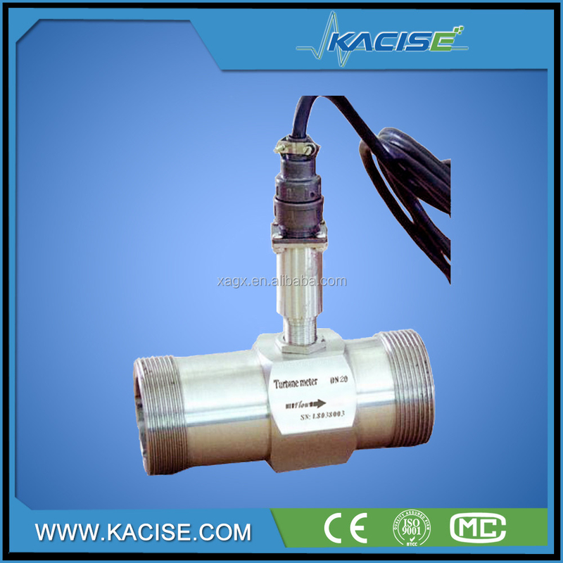 Mètre de débit numérique d'huile de carburant Mètre de débit numérique d'eau de type turbine avec sortie 4-20mA ou impulsion