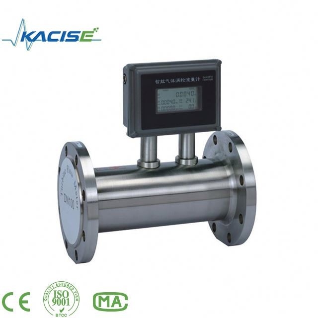 Débit numérique du compteur de débit des turbines à gaz naturel Débit d'air avec signal de sortie 4-20mA ou impulsion ou RS485