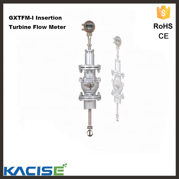 Mètre de débit de type turbine de 15 mm à 6000 mm pour liquide acide corrosif