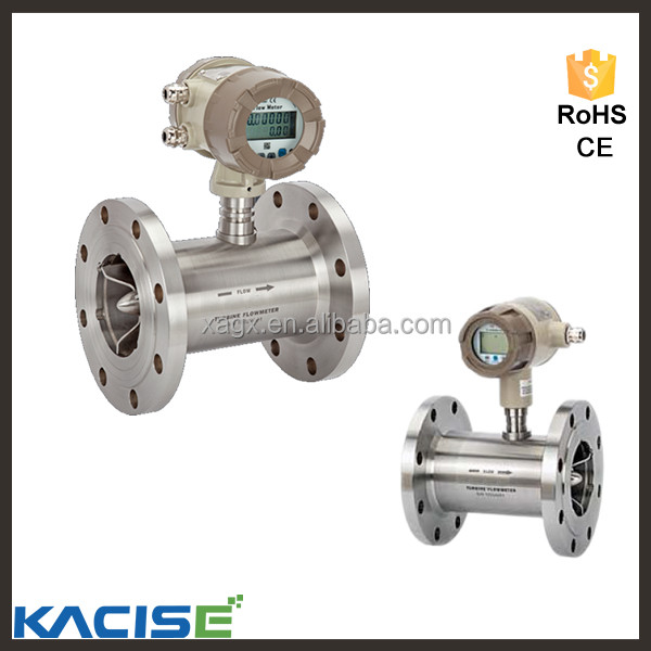 KXTUF Flanged Type Digital Fuel Diesel Turbine à eau liquide Débitmètre haute précision 4-20ma Sortie