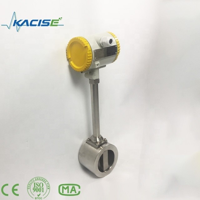 4 - 20mA Vortex débitmètre pour gaz à vapeur débitmètre liquide,faible perte de pression et consommation