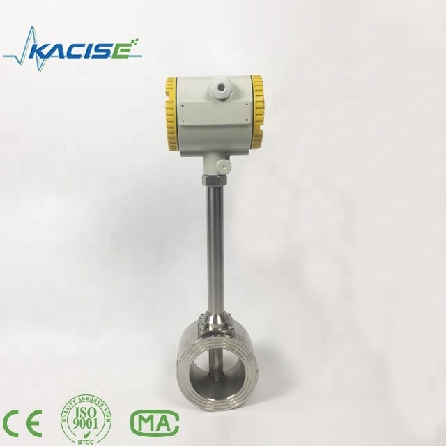 4 - 20mA Vortex débitmètre pour gaz à vapeur débitmètre liquide,faible perte de pression et consommation
