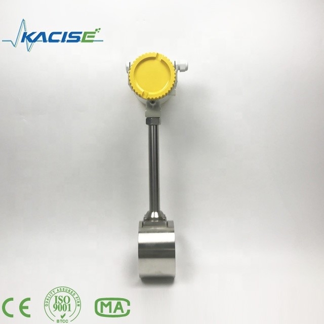 4 - 20mA Vortex débitmètre pour gaz à vapeur débitmètre liquide,faible perte de pression et consommation