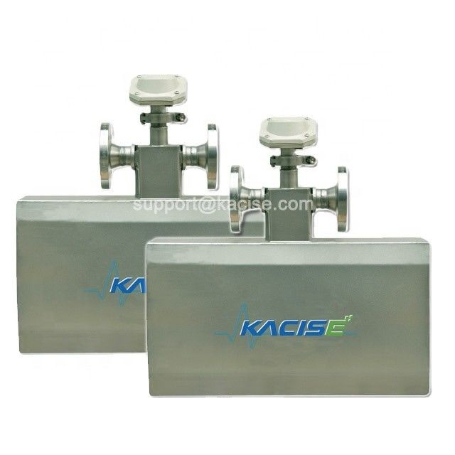 Mètre de débit de masse Coriolis de la série KMF avec une précision de 0,2 masse, une pression de travail de 0 à 4,0 MPa et une conception box-in-box