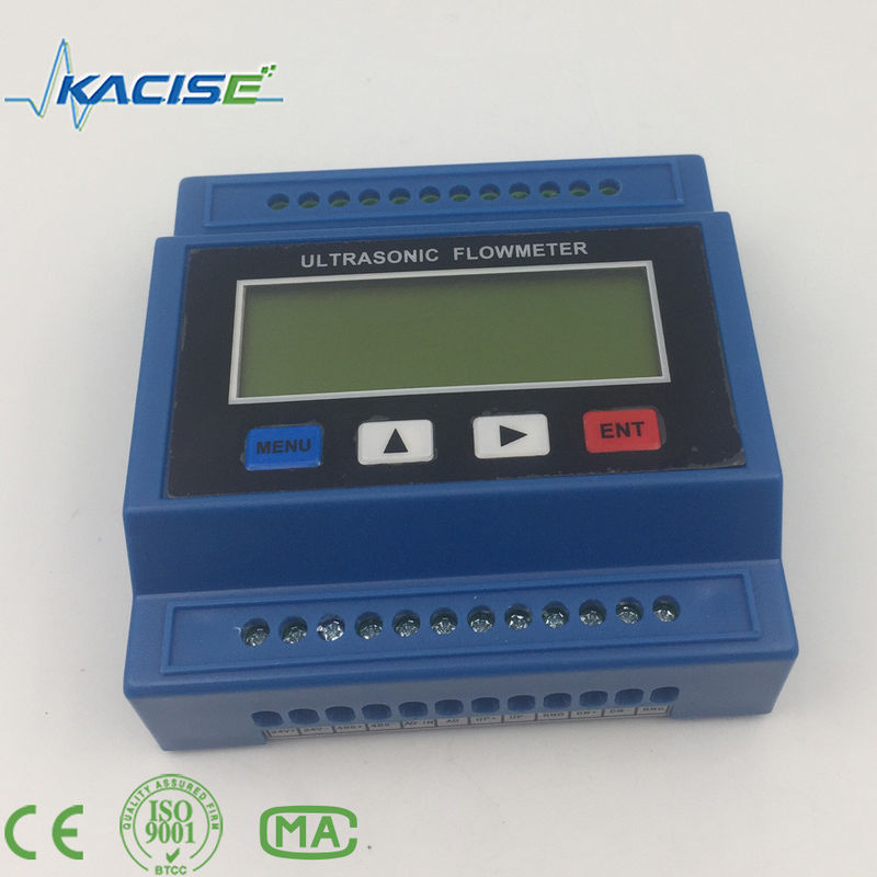Mètre de débit numérique à ultrasons fonctionnant à la batterie de haute précision pour la mélasse à température personnalisable