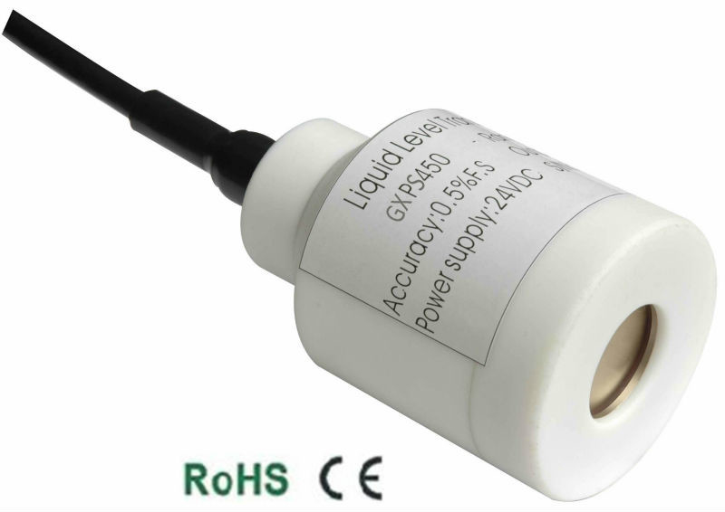 Sensor de niveau de liquide anti-corrosif de la série GXPS avec une plage de pression de 0 à 0.5...... 50 mH2O