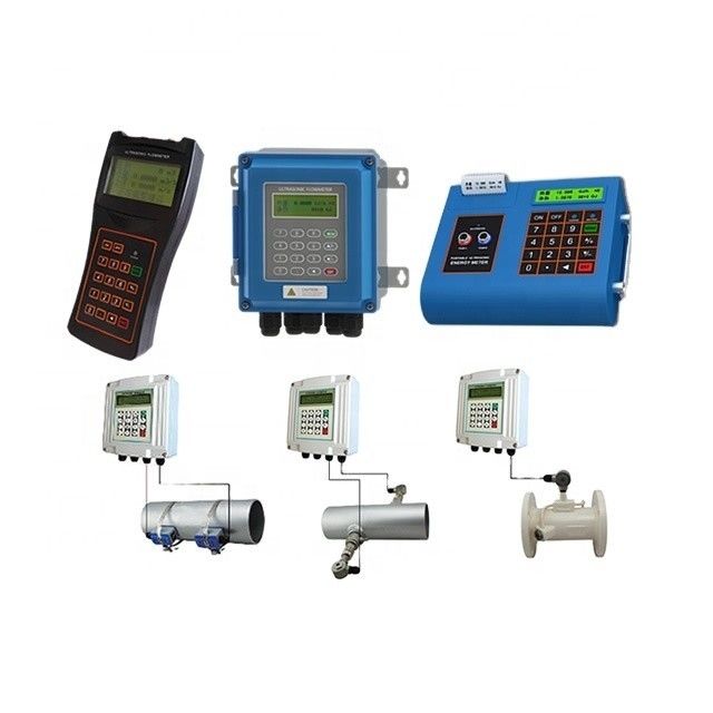 Rs232 Portables à ultrasons Métre de débit alimenté par batterie, installation facile et rapide.