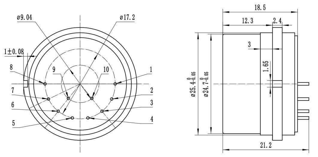 Résistance aux vibrations Accéléromètres flexibles au quartz utilisés pour mesurer l'inclinaison des ponts et des puits