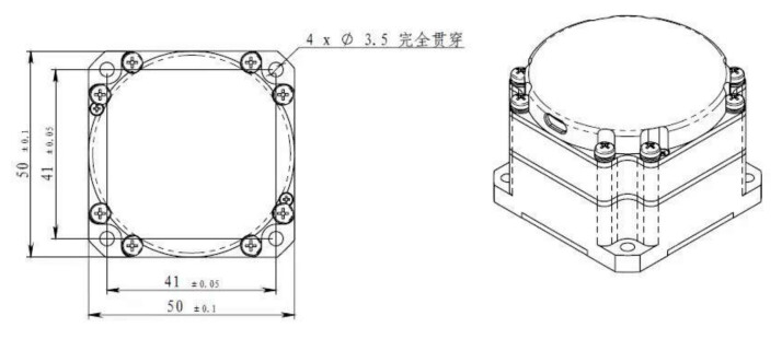 Systèmes de navigation par inertie Instrument de mesure de vitesse angulaire avec coefficient de marche aléatoire ≤ 0,01 ((o) / H ^ 1/2