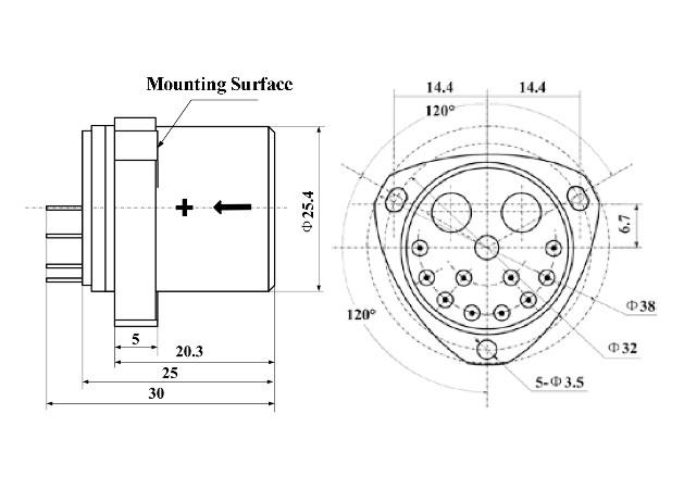 Capteurs d'accélération au quartz pour appareils de mesure de microgravité dont le seuil ≤1 (μg) et la résolution ≤1 (μg)