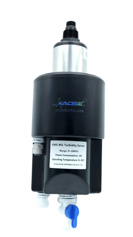 Capteur de turbidité à faible portée avec une plage de 0 à 10 NTU, essuie-glaces auto-nettoyant et sortie Modbus RS485 pour la surveillance de la qualité de l'eau