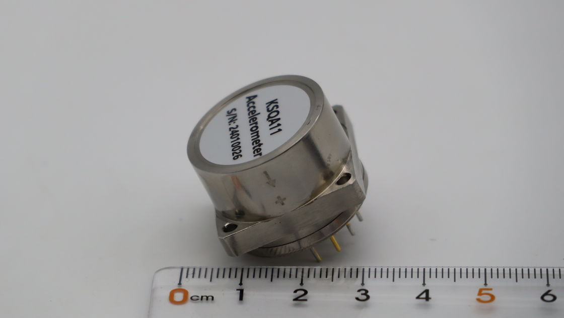 Capteur d'accéléromètre à quartz flexible avec sinus de pic de vibration de 25g@20Hz~2000Hz, haute précision ≤40μg/g2 et large plage de température de -45°C à +100°C
