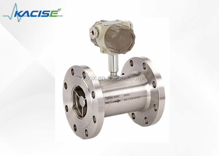 Mètre de débit de turbine de haute précision ± 0,2% avec communication en acier inoxydable 316 et RS485