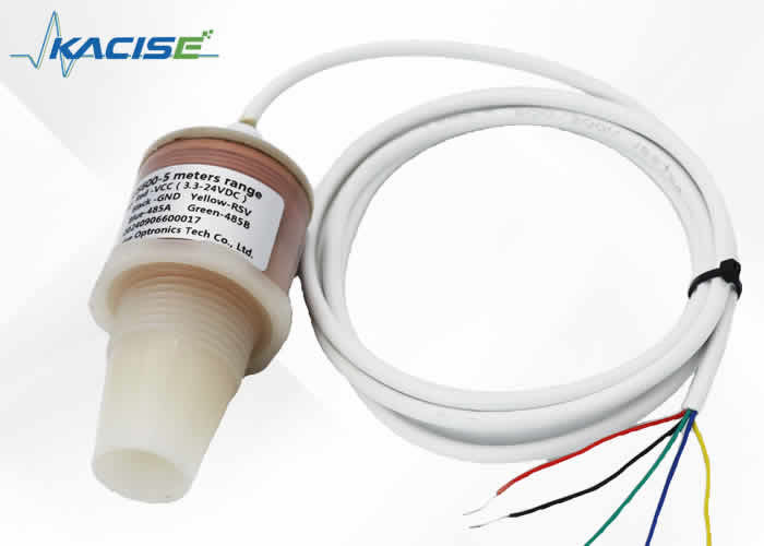 Mesureur de niveau d'eau à ultrasons à haute précision 0,5%~1% 0-5V de sortie pour la surveillance de l'approvisionnement en eau urbaine
